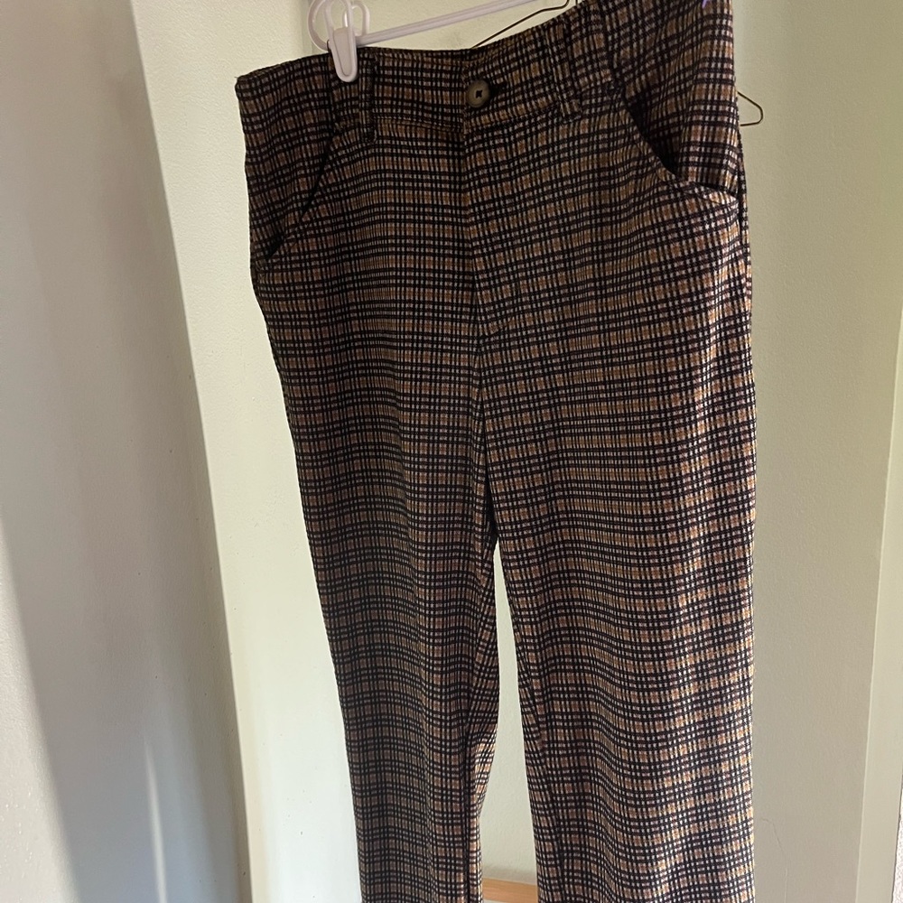Plaid slacks